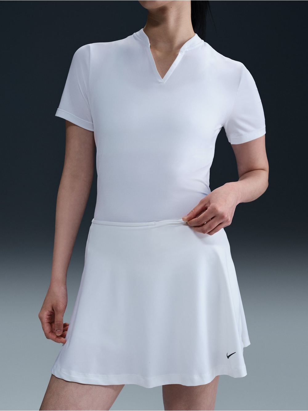 Nike White Flowy Tennis Skort